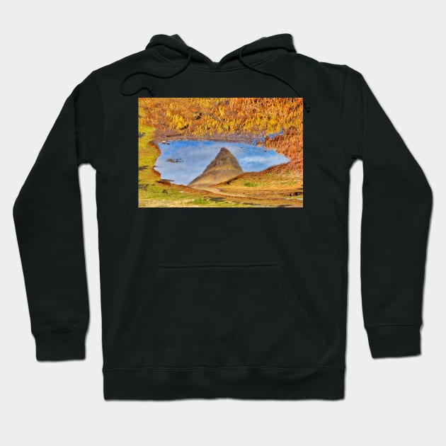 Abstract Kirkjufell Reflection Hoodie by somadjinn